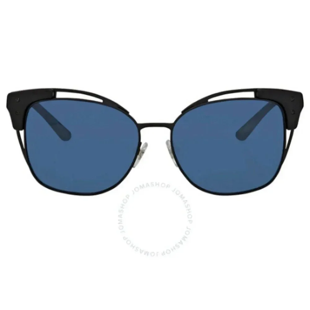 Tory Burch Women's Matte Black Cat Eye Sunglasses TY 6049